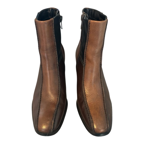 Infinity Leather Patchwork Ankle Boots Women’s Size 6.5 - Picture 2 of 13